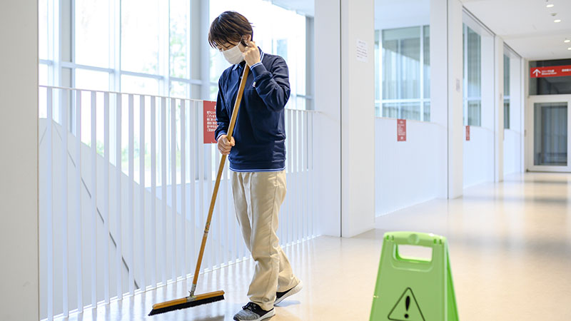 郵便局の日常清掃業務(燕市越後吉田郵便局)